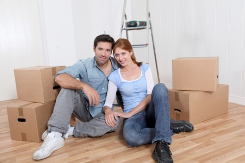 Local movers handling furniture near Bowespark homes and flats