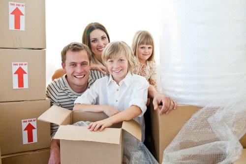 Commercial and residential moving support with a removal van in Bowespark